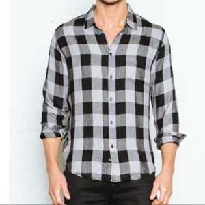 Rails Men’s Shirt Lennox Charcoal Black Check